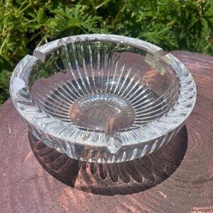 Vintage Nachtmann Large  Germany Clear Crystal Ashtray